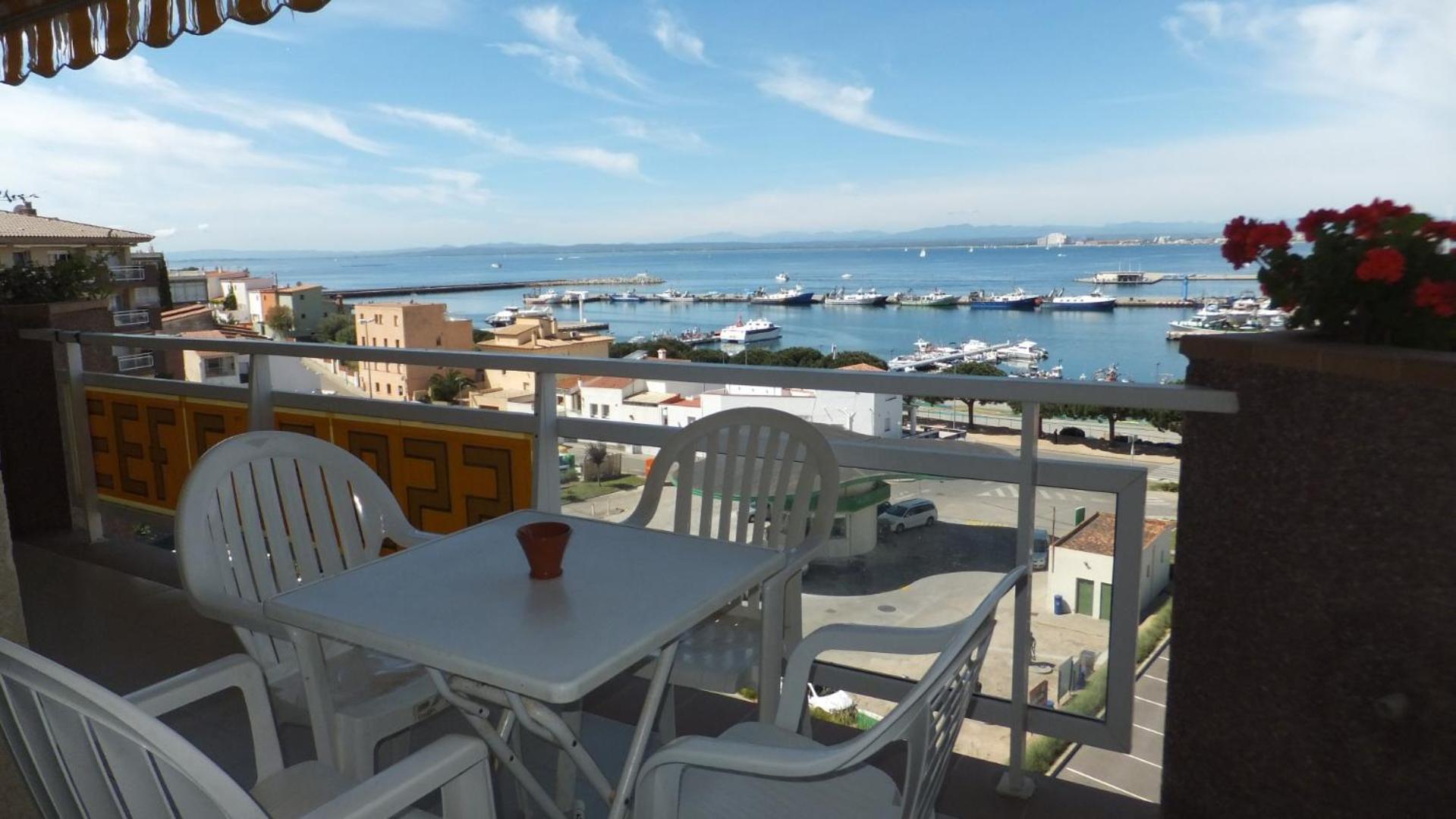 Roc Mar 2 5C - Apartamento Cerca Del Centro Y De La Playa - Terraza Con Vistas Al Mar Y Al Puerto Apartman Roses Kültér fotó